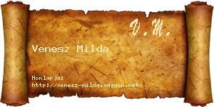 Venesz Milda névjegykártya